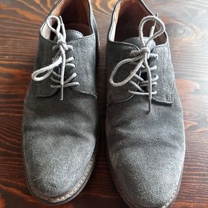 Mens Grey Suede Shoes